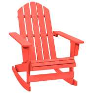 vidaXL Záhradná hojdacia stolička Adirondack jedľový masív červená - cena, porovnanie