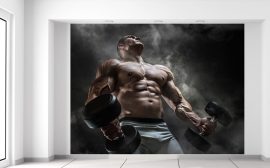 Gario Fototapeta Silný bodybuilder 200 x 150 cm