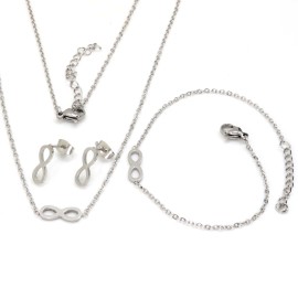 Lindas jewelry Sada šperkov Nekonečno chirurgická oceľ IS028