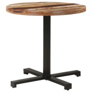 vidaXL Bistro stôl okrúhly Ø80x75 cm recyklovaný masív - cena, porovnanie
