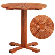 vidaXL Bistro stolík 70x70 cm, akáciový masív - cena, porovnanie