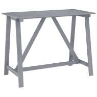 vidaXL Záhradný barový stôl sivý 140x70x104 cm akáciový masív - cena, porovnanie