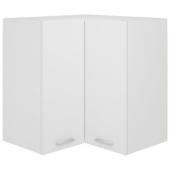 vidaXL Rohová závesná skrinka, biela 57x57x60 cm, drevotrieska - cena, porovnanie