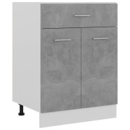 vidaXL Spodná skrinka+zásuvka, betónovo sivá 60x46x81,5cm,drevotrieska - cena, porovnanie