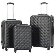 vidaXL Súprava 3 cestovných kufrov s tvrdým krytom čierna ABS - cena, porovnanie