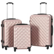 vidaXL Súprava 3 cestovných kufrov s tvrdým krytom ružovo-zlatá ABS - cena, porovnanie