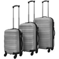 vidaXL Sada troch strieborných cestovných kufrov na kolieskach - cena, porovnanie