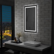 vidaXL Kúpeľňové LED zrkadlo s dotykovým snímačom 60x100 cm