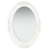 vidaXL Nástenné zrkadlo v barokovom štýle 50x70 cm biele - cena, porovnanie