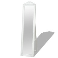 vidaXL Samostatne stojace zrkadlo v barokovom štýle 160x40 cm biele - cena, porovnanie