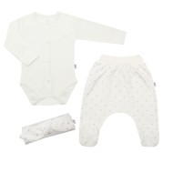 New Baby 3-dielna bavlnená dojčenská súprava Kiddy - cena, porovnanie