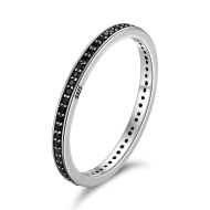 Emporial strieborný prsteň Čierny pôvab SCR114 - cena, porovnanie