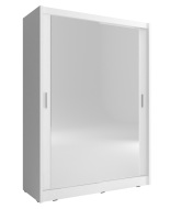 Fronti Šatníková skriňa MAJA 130 2x zrkadlo Biela - cena, porovnanie