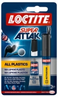 Loctite Super Attak All Plastics 2g + 4ml - cena, porovnanie