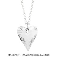 Naneth Náhrdelník divoké srdce Swarovski Elements Crystal 17 mm - cena, porovnanie