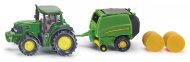 Siku Blister - John Deere traktor s balíkovačkou - cena, porovnanie