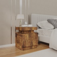 vidaXL Nočný stolík údený dub 45x35x52 cm drevotrieska - cena, porovnanie