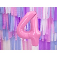 Party Deco Fóliový balón - Číslo, ružový 86cm 4 - cena, porovnanie