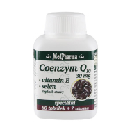 MedPharma Coenzym Q10 30mg + Vitamín E 67tbl - cena, porovnanie