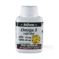 MedPharma Omega 3 Rybí olej Forte 37tbl - cena, porovnanie