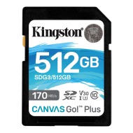 Kingston SDXC Canvas Go! Plus UHS-I U3 512GB - cena, porovnanie