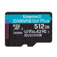 Kingston MicroSDXC Canvas Go! Plus A2 U3 512GB - cena, porovnanie