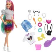 Mattel Barbie Leopardia bábika s dúhovými vlasmi a doplnkami - cena, porovnanie