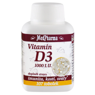 MedPharma Vitamín D3 1000 I.U. 107tbl - cena, porovnanie