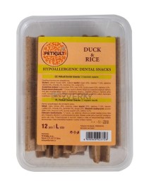 Petkult Dog Pamlsok Dental hypoalergeny Kačka/ryža L/12ks