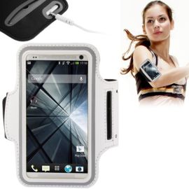 König Design Športové puzdro na zápästie pre mobilný telefón Samsung Galaxy S5 Neo White