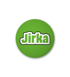 Party World Odznak s nápisom - Jirka