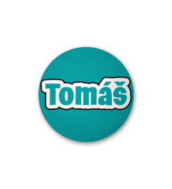 Party World Odznak s nápisom - Tomáš