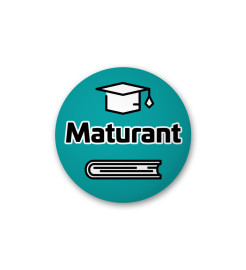 Party World Odznak s nápisom - Maturant