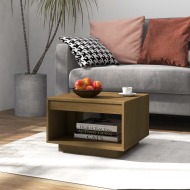 vidaXL Konferenčný stolík medovo-hnedý 50x50x33,5 cm borovicový masív - cena, porovnanie