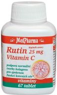 MedPharma Rutin 25mg+vitamin C 67tbl - cena, porovnanie