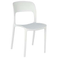 Plastová jedálenská stolička Frankie biela - cena, porovnanie