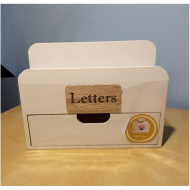 Drevená skrinka so zásuvkou Letters - cena, porovnanie