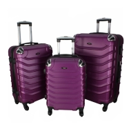 Rogal Fialová sada 3 plastových kufrov "Premium" M, L, XL - cena, porovnanie