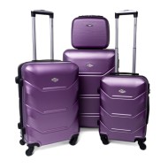 Rogal Fialová sada 4 luxusných škrupinových kufrov "Luxury" S, M, L, XL - cena, porovnanie