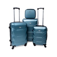 Rogal Tmavotyrkysová sada 4 luxusných škrupinových kufrov "Luxury" S, M, L, XL - cena, porovnanie