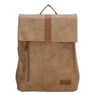 Beagles Béžový elegantný kožený batoh „Twister“ - cena, porovnanie