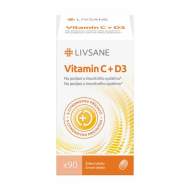 Livsane Vitamín C + D3 90ks - cena, porovnanie