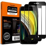 Spigen Glass FC 2 Pack Black iPhone SE 2022/SE 2020/8/7