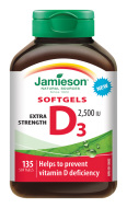 Jamieson Vitamín D3 2500IU 135tbl - cena, porovnanie
