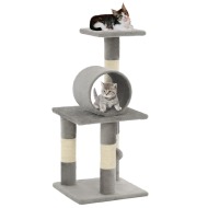 vidaXL Škrabadlo pre mačky so sisalovými stĺpikmi 65 cm sivé - cena, porovnanie