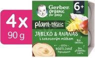 Gerber Organic 100% Dezert rastlinný jablko a ananás s kokosovým mliekom 4x90g - cena, porovnanie