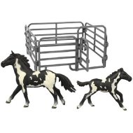 Rappa Sada 2 ks čierno-bielych koní s ohradou - cena, porovnanie