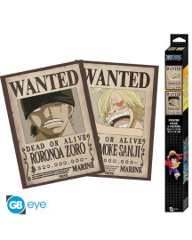 ABYstyle  Plagát One Piece - Wanted Zoro & Sanji (sada 2 ks)