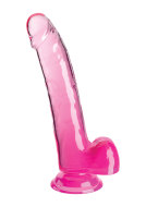Pipedream King Cock Clear Cock with Balls 9" - cena, porovnanie