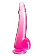 Pipedream King Cock Clear Cock with Balls 10" - cena, porovnanie